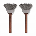 １３．０ｍｍ／３．２ｍｍ軸　軸付ブラシ（ステンレスワイヤー／２本）