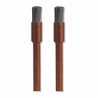 ３．２ｍｍ／３．２ｍｍ軸　軸付ブラシ（ステンレスワイヤー／２本）