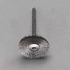 ２５ｍｍ／３ｍｍ軸　軸付ブラシ（ステンレス製）