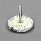 ７６．２ｘ６ｍｍ／＃１２０　軸付特殊樹脂ディスク