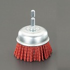 ６５ｍｍ／＃　８０六角軸軸付ブラシ（カップ型／砥粒ナイロン）