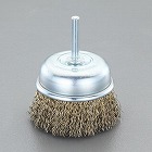 ６５ｍｍ／６ｍｍ軸　軸付ブラシ（カップ型／スチール製）