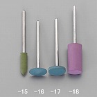 ５ｘ１６ｍｍ　軸付ゴム砥石（２．３４ｍｍ軸）