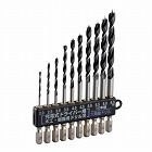 ２．０‐　６．５ｍｍ／１０本組　六角軸ドリル（木工用）