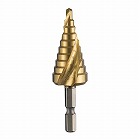 ４‐２２ｍｍ　ステップドリル（１／４”六角軸・ＨＳＳ）