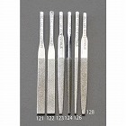 ５．１ｘ１．９ｘ８５ｍｍ　ダイヤモンド鑢（半丸・ショート／＃１４０）