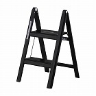 ３５６ｘ１８２ｍｍｘ０．５２ｍ／２段　踏台（アルミ製／ブラック）