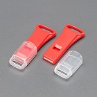 ４８ｘ２０ｘ８ｍｍ超薄型ホイッスル（赤／キャップ付／１０個）