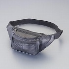 １９５ｘ８０ｘ１４０ｍｍ　ウエストポーチ（ブラック）