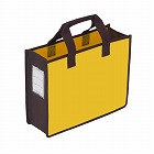 ２７５ｘ３６０ｘ１１０ｍｍ　オフィス用トートバック（マスタード）