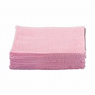 ３４０ｘ５２０ｍｍ　タオル雑巾（１２枚／ピンク）