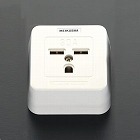 ＡＣ２５０Ｖ／３０Ａ　角型コンセント（接地２Ｐ）