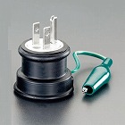 ＡＣ１２５Ｖ／１５Ａ　防水変換アダプタ‐（逆接地型）