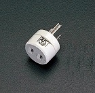ＡＣ１２５Ｖ／１５Ａ　２Ｐ→接地２Ｐ　変換アダプター