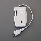 ＡＣ１００Ｖ／２．４Ａ／０．９ｍ　３口タップ（巻取式／ＵＳＢ‐Ｃ付）