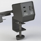 クランプ式タップ　（ＵＳＢ　ｔｙｐｅＡ・Ｃ／黒）