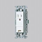 １２５Ｖ／１５Ａ　埋込コンセント（１口／接地付）［絶縁枠］