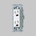 １２５Ｖ／１５Ａ　埋込コンセント（２口／接地付／抜止）［絶縁