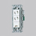１２５Ｖ／１５Ａ　埋込コンセント（２口／抜止／アースターミナル付）