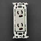 １２５Ｖ／１５Ａ　埋込コンセント（２口／抜止・接地付）