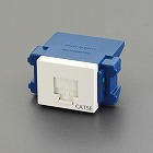 ＬＡＮ用モジュラージャック（カテゴリー６／青）