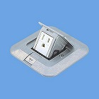 １２５Ｖ／１５Ａ　フロアーコンセント／角型（１口／アース付）