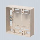 ［モール用］　スイッチボックス（２穴／白）