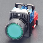 ２２／２５ｍｍ　押しボタンスイッチ（ＬＥＤ／緑）