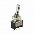 １２５Ｖ／６Ａ　単極双投トグルスイッチ（フラットレバー型）