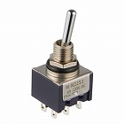１２５Ｖ／６Ａ　２極双投トグルスイッチ（防水型）