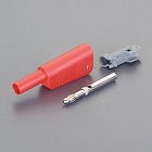 ４ｍｍ　セーフティプラグ（スタック接続可能／赤）