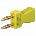 φ２ｍｍｘ　６ｍｍ　ジャンパプラグ（黄）