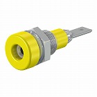 φ２ｍｍ／Ｍ　６　パネルマウントソケット（黄）