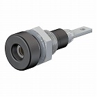 φ２ｍｍ／Ｍ　６　パネルマウントソケット（黒）