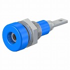 φ２ｍｍ／Ｍ　６　パネルマウントソケット（青）