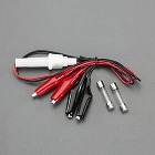 ５００ｍｍ　テストリード（両端クリップ／ヒューズホルダー／２本）