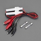 １０００ｍｍ　テストリード（両端クリップ／ヒューズホルダー／２本）