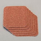 ７０ｘ７０ｍｍ　滑り止めシート（屋外用・茶／６枚）