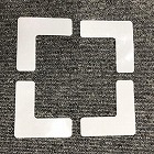 フロア表示マーク（面ファスナー式／Ｌ型／４枚）