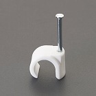 ８‐１２ｍｍ　丸型ケーブルクリップ（白／１００個）