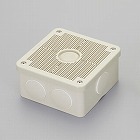 ［防雨型］　防犯カメラ取付ボックス（ノック付／ベージュ）