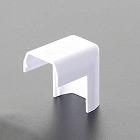 ２３ｘ３１ｍｍ　モール継手外曲（プラスチック製／白／２個）