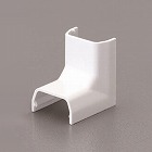 ２３．２ｘ３１ｍｍ　モール継手内曲（プラスチック製／白／２個）