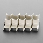 ２３．２ｘ３１ｍｍ　モール継手内曲（プラスチック／白／１０個）