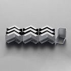 ２３ｘ３１ｍｍ　モール継手外曲（プラスチック製／灰／１０個