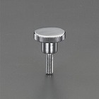 Ｍ８ｘ２５ｍｍ／φ３０ｍｍ　ローレットノブ（雄ねじ／スチール製）