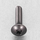 Ｍ４ｘ１５ｍｍ　トラス頭小ねじ（ステンレス／黒色／１２本）