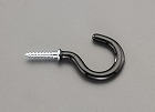 ４．５ｘ３８ｍｍ　ねじ付フック（コーティング付／４個）
