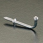 φ３．５ｘ　３１ｍｍ　フック・ねじ付（ステンレス製／２本）
