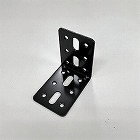 ６２ｘ　６２ｘ　４５ｍｍ　連結金具（スチール製・黒塗装）